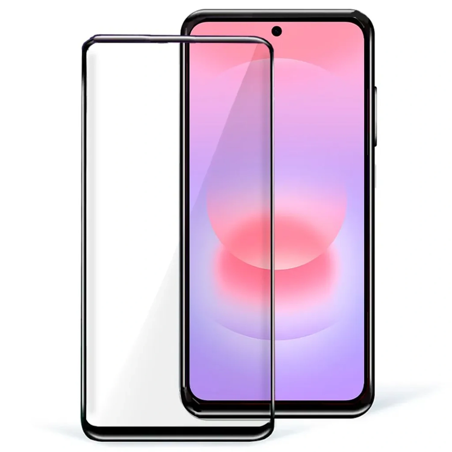Picasee gehärtetes 3D Schutzglas mit Rahmen für Samsung Galaxy A37 - schwarz