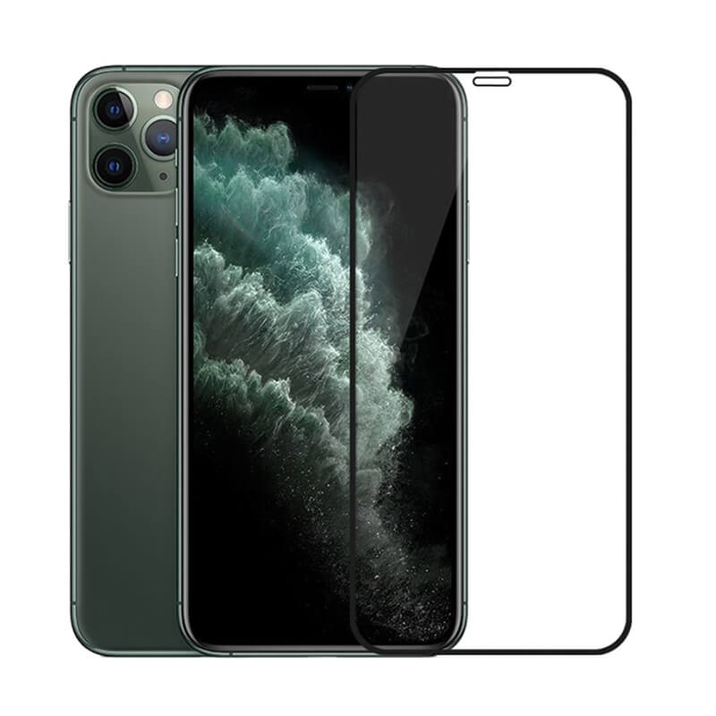 Picasee gehärtetes 3D Schutzglas mit Rahmen für Apple iPhone 11 Pro Max - schwarz