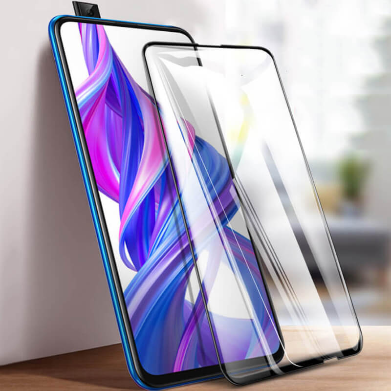 3x Gehärtetes 3D Schutzglas Mit Rahmen Für Honor 9X Pro - Schwarz - 2+1 Gratis