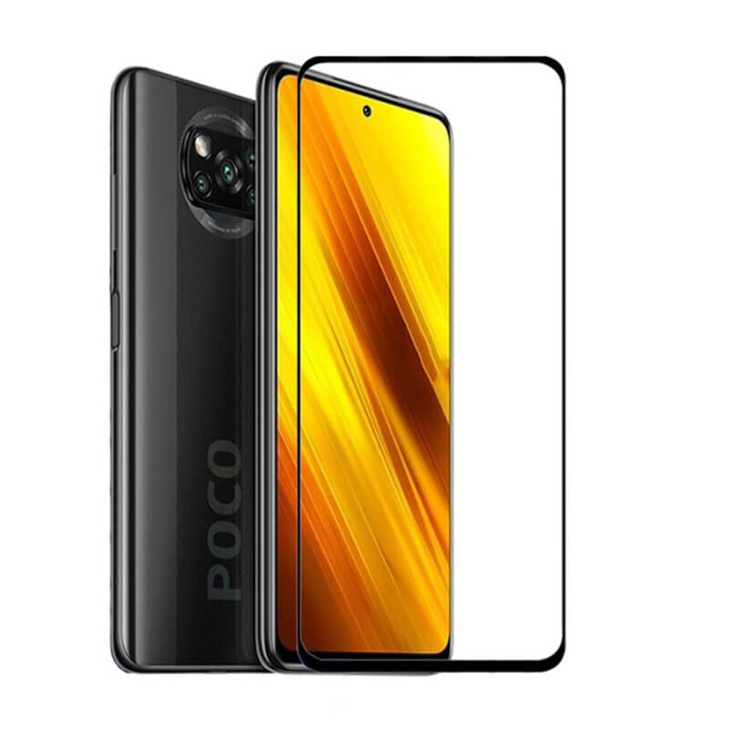 Picasee gehärtetes 3D Schutzglas mit Rahmen für Xiaomi Poco X3 - schwarz