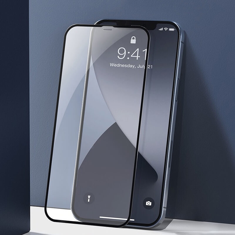 3x Gehärtetes 3D Schutzglas Mit Rahmen Für Apple IPhone 12 - Schwarz - 2+1 Gratis