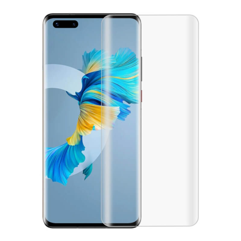 3x Picasee 3D UV gebogenes Schutzglas für Huawei Mate 40 Pro - 2+1 gratis