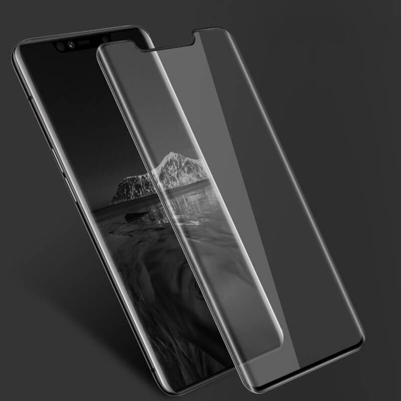 3x Picasee gehärtetes 3D Schutzglas für Huawei Mate 20 Pro - schwarz - 2+1 gratis