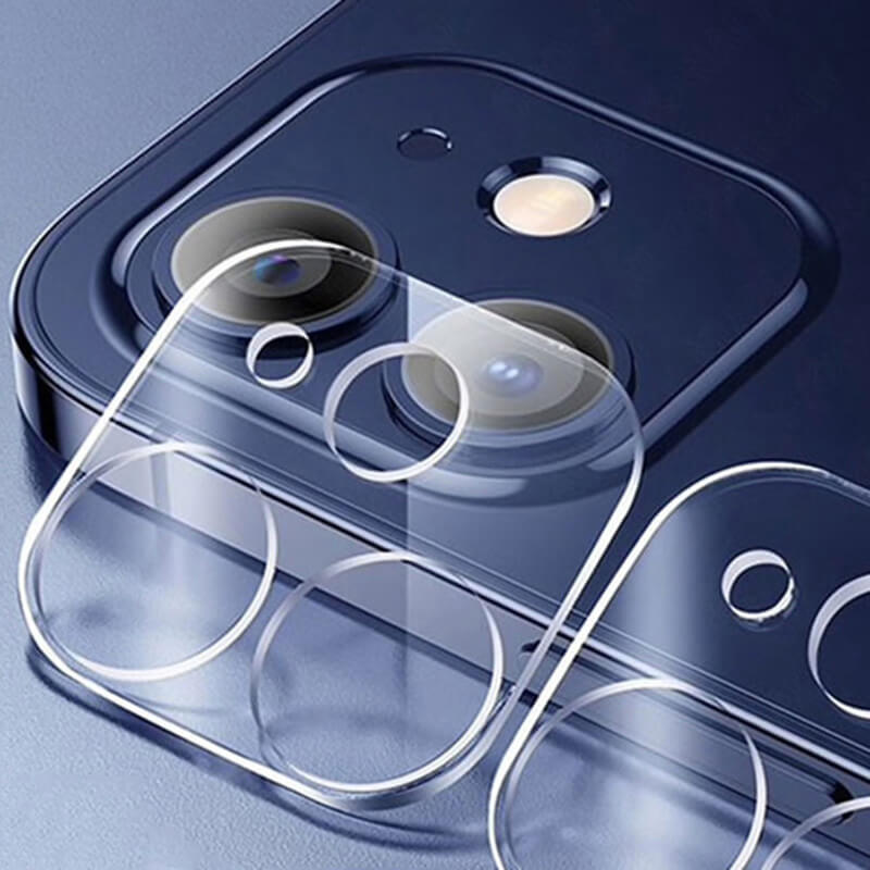 3x Picasee gehärtetes Schutzglas für das Kamerobjektiv des Mobiltelefons Apple iPhone 12 mini 2+1 gratis