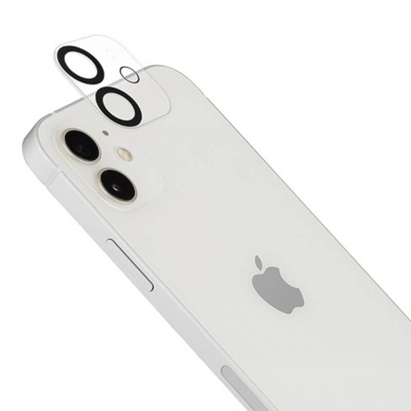 3x Picasee gehärtetes Schutzglas für das Kamerobjektiv des Mobiltelefons Apple iPhone 12 2+1 gratis