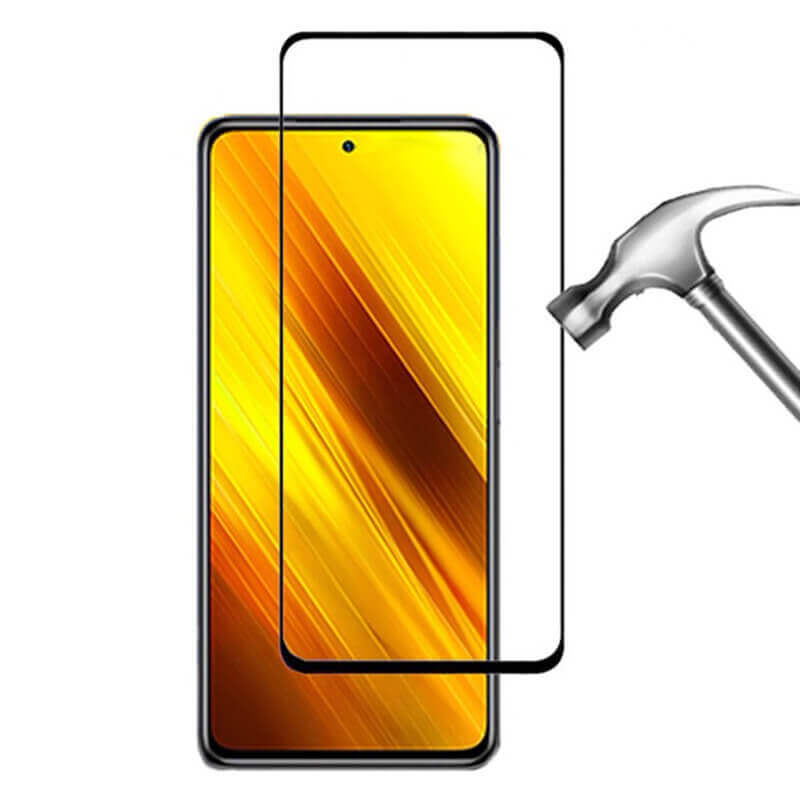 Gehärtetes 3D Schutzglas Mit Rahmen Für Xiaomi Poco X3 Pro - Schwarz