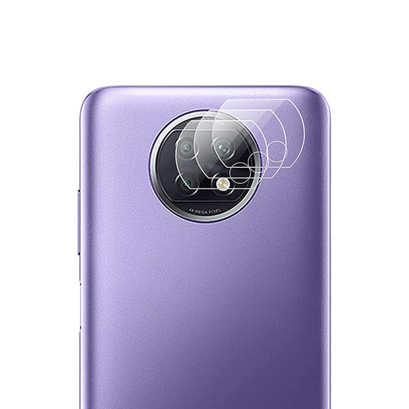 3x Picasee gehärtetes Schutzglas für das Kamerobjektiv des Mobiltelefons Xiaomi Redmi Note 9T 2+1 gratis