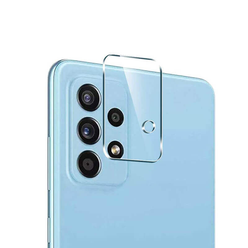 3x Picasee gehärtetes Schutzglas für das Kamerobjektiv des Mobiltelefons Samsung Galaxy A52s 5G A528B 2+1 gratis