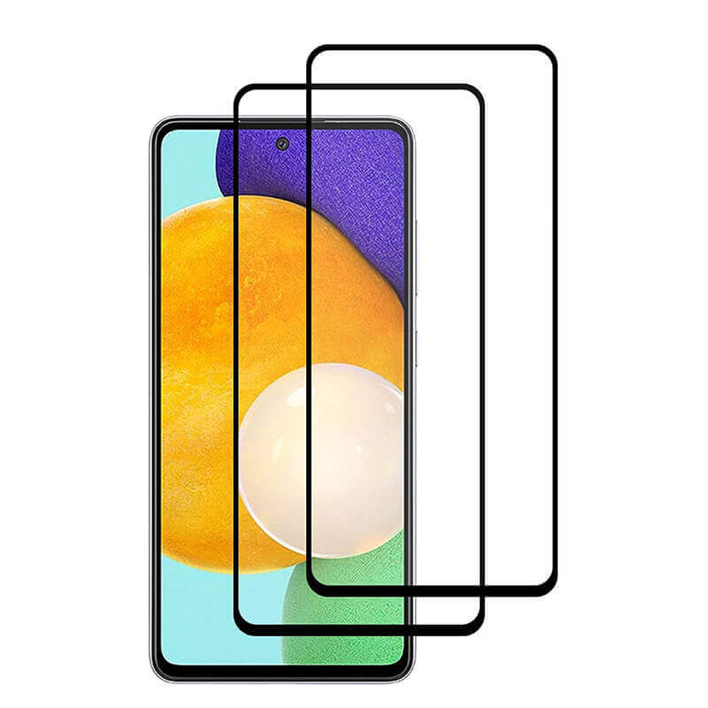 3x Picasee gehärtetes 3D Schutzglas mit Rahmen für Samsung Galaxy A53 5G A536 - schwarz - 2+1 gratis