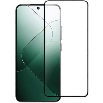 3x gehärtetes 3D Schutzglas mit Rahmen für Xiaomi 14T - schwarz
