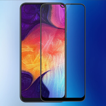 Picasee gehärtetes 3D Schutzglas mit Rahmen für Samsung Galaxy A70 A705F - schwarz