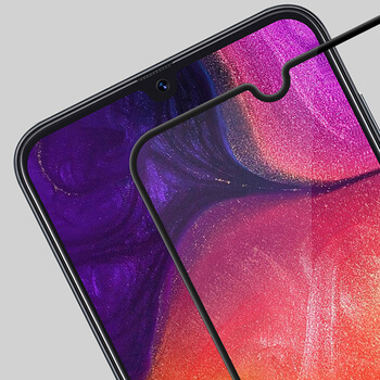 3x Picasee gehärtetes 3D Schutzglas mit Rahmen für Samsung Galaxy A70 A705F - schwarz - 2+1 gratis