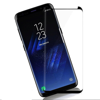 3x Picasee gehärtetes 3D Schutzglas für Samsung Galaxy S9 G960F - schwarz - 2+1 gratis