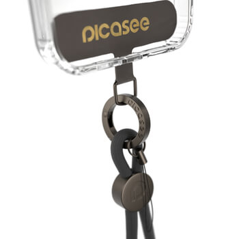 Picasee Cross-body phone strap - Schwarz