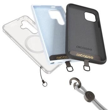 Picasee Cross-body phone strap - Grau