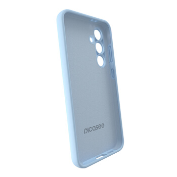 Picasee Samsung Galaxy S24 FE S721B Liquid case - Personalisierte Gravur - Blau