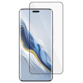 3x gehärtetes 3D Schutzglas mit Rahmen für Honor Magic7 Lite 5G - schwarz