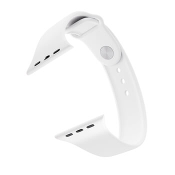 Picasee Gürtel mit Gravur für Apple Watch 40 mm (5.series) - Weiß