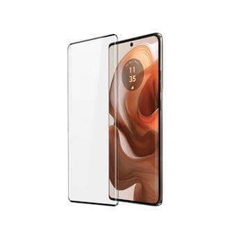 Picasee gehärtetes 3D Schutzglas mit Rahmen für Motorola Edge 60 Fusion - schwarz