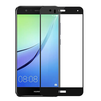 3x gehärtetes 3D Schutzglas mit Rahmen für Huawei P10 Lite - schwarz - 2+1 gratis