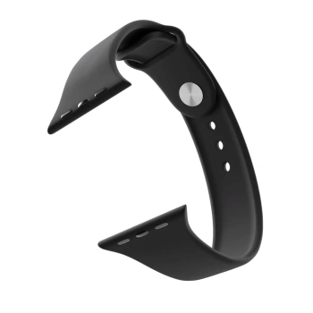 Picasee Gürtel mit Gravur für Apple Watch SE 44 mm (2024) - Schwarz