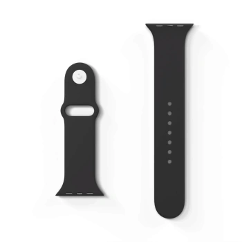 Picasee Gürtel mit Gravur für Apple Watch SE 44 mm (2024) - Schwarz