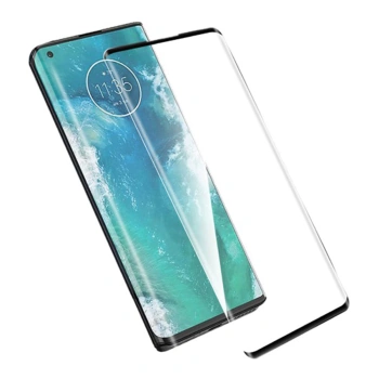 Gehärtetes 3D Schutzglas mit Rahmen für Motorola Moto G86 5G - schwarz