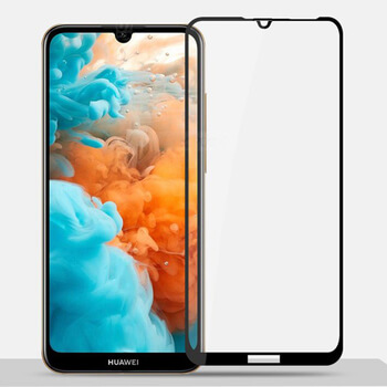 Picasee gehärtetes 3D Schutzglas mit Rahmen für Huawei Y6 2019 - schwarz