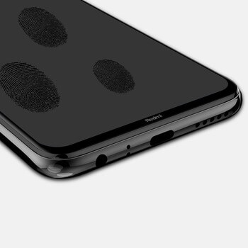 3x Picasee gehärtetes 3D Schutzglas mit Rahmen für Xiaomi Redmi Note 8 - schwarz - 2+1 gratis