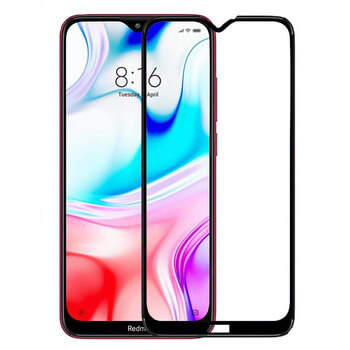 3x Picasee gehärtetes 3D Schutzglas mit Rahmen für Xiaomi Redmi Note 8T - schwarz - 2+1 gratis