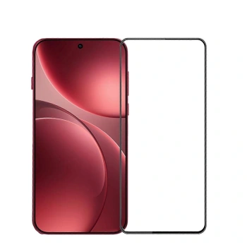 3x gehärtetes 3D Schutzglas mit Rahmen für OPPO Find X9 - schwarz