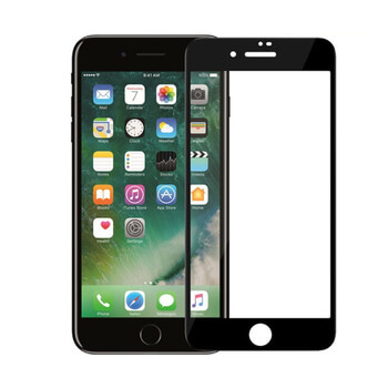 Picasee gehärtetes 3D Schutzglas mit Rahmen für Apple iPhone 7 - schwarz