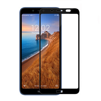 Picasee gehärtetes 3D Schutzglas mit Rahmen für Xiaomi Redmi 7A - schwarz