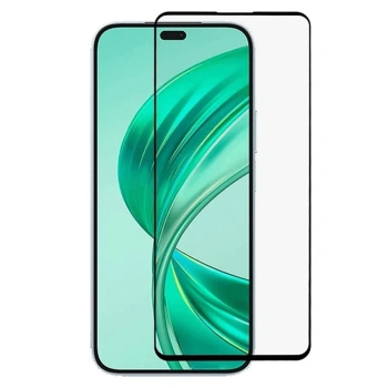 Gehärtetes 3D Schutzglas mit Rahmen für Honor 600 Pro - schwarz