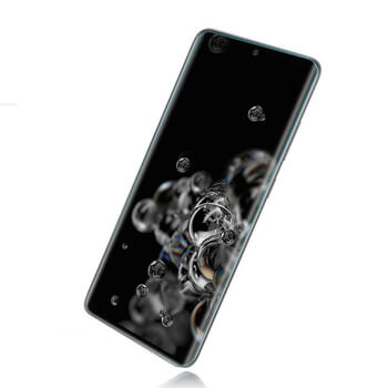 3x Picasee 3D UV gebogenes Schutzglas für Samsung Galaxy S20 G980F - 2+1 gratis