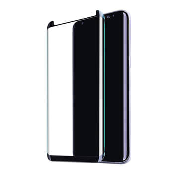 3x gehärtetes 3D Schutzglas für Samsung Galaxy S8 G950F - schwarz
