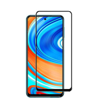 3x gehärtetes 3D Schutzglas mit Rahmen für Xiaomi Redmi Note 9 Pro - schwarz