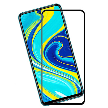 Picasee gehärtetes 3D Schutzglas mit Rahmen für Xiaomi Redmi Note 9S - schwarz