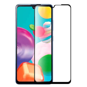 Picasee gehärtetes 3D Schutzglas mit Rahmen für Samsung Galaxy A41 A415F - schwarz