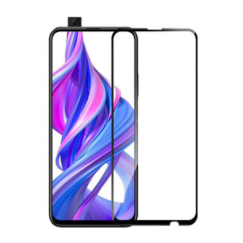 Picasee gehärtetes 3D Schutzglas mit Rahmen für Honor 9X Pro - schwarz