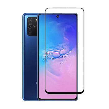 3x Picasee gehärtetes 3D Schutzglas mit Rahmen für Samsung Galaxy S10 Lite - schwarz - 2+1 gratis