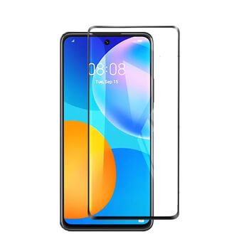 3x Picasee gehärtetes 3D Schutzglas mit Rahmen für Huawei P Smart 2021 - schwarz - 2+1 gratis