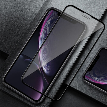 Picasee gehärtetes 3D Schutzglas mit Rahmen für Apple iPhone XR - schwarz