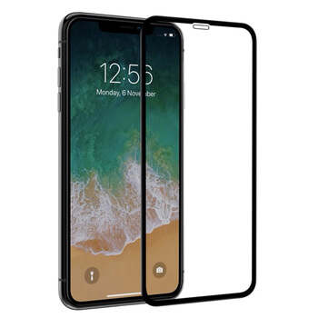 Picasee gehärtetes 3D Schutzglas mit Rahmen für Apple iPhone XS Max - schwarz