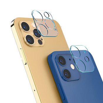3x Picasee gehärtetes Schutzglas für das Kamerobjektiv des Mobiltelefons Apple iPhone 12 mini 2+1 gratis