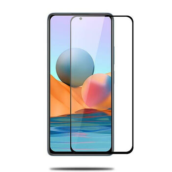 3x gehärtetes 3D Schutzglas mit Rahmen für Xiaomi Redmi Note 10 - schwarz