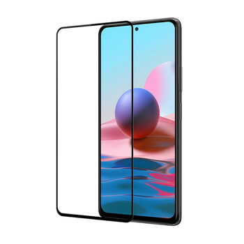 3x Picasee gehärtetes 3D Schutzglas mit Rahmen für Xiaomi Redmi Note 10S - schwarz - 2+1 gratis