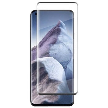 3x Picasee gehärtetes 3D Schutzglas für Xiaomi Mi 11 Ultra - schwarz - 2+1 gratis