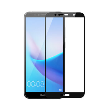 3x Picasee gehärtetes 3D Schutzglas mit Rahmen für Huawei Y6 Prime 2018 - schwarz - 2+1 gratis