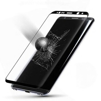 Picasee 3D gehärtetes Schutzglas für Samsung Galaxy S9 Plus G965F - schwarz